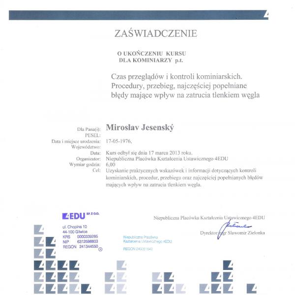 Certifikát